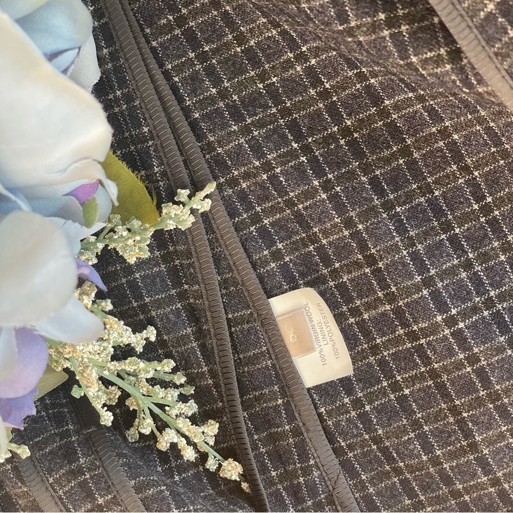 Jason Wu Wool Gingham Plaid Check Blazer, Size 6 - Picture 12 of 12